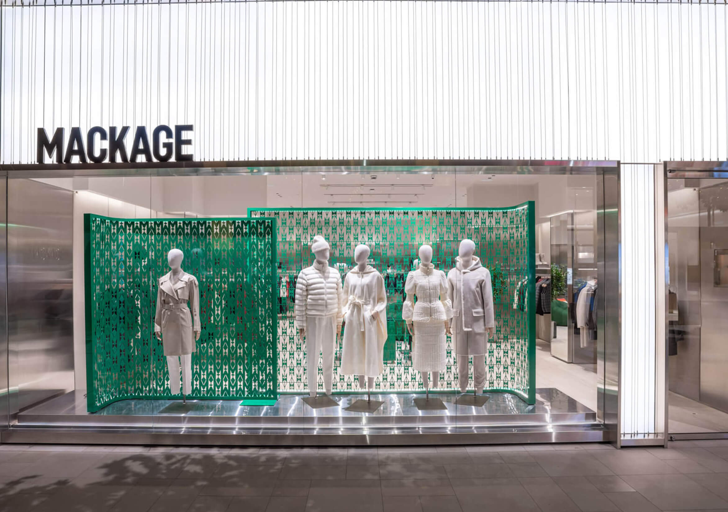 The Mackage store at Royal Mount